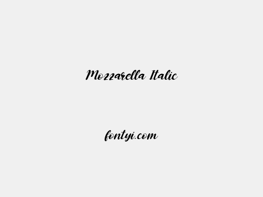 Mozzarella Italic