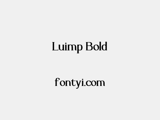 Luimp Bold