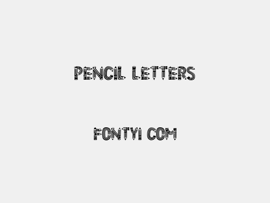 Pencil Letters