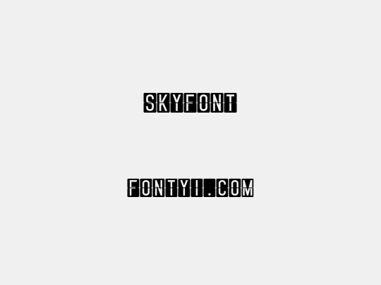 Skyfont
