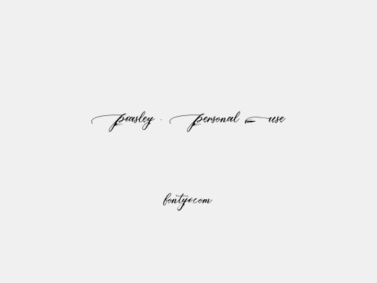 Piasley - Personal Use