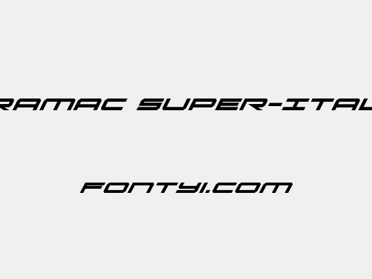 Oramac Super-Italic