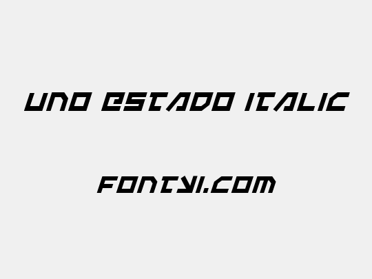 Uno Estado Italic