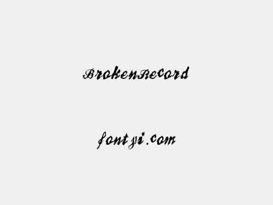 BrokenRecord