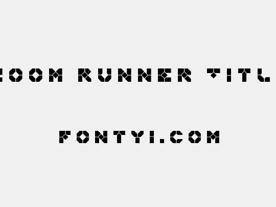 Zoom Runner Title