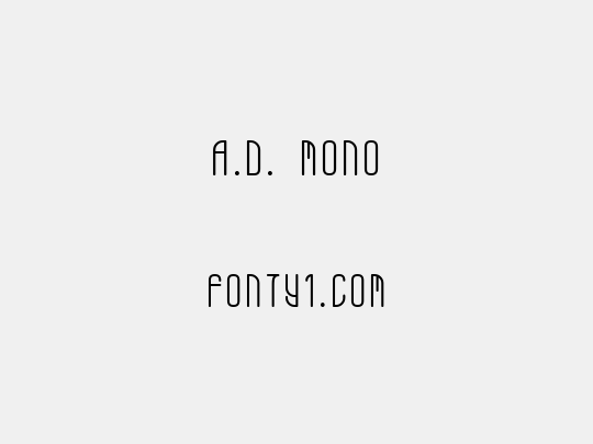 A.D. MONO
