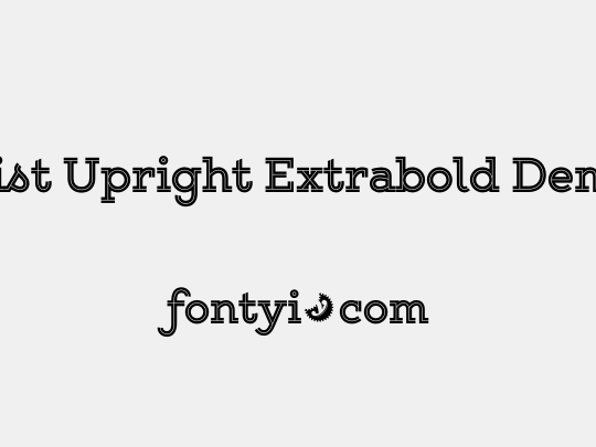 Gist Upright Extrabold Demo