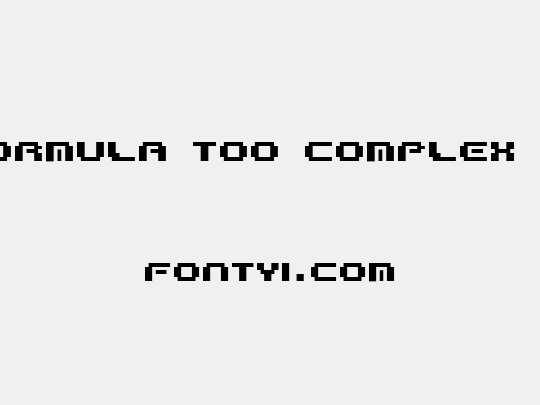 Formula too complex .2
