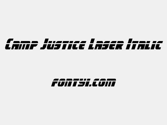 Camp Justice Laser Italic