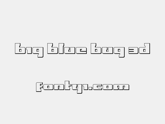 Big Blue Bug 3D