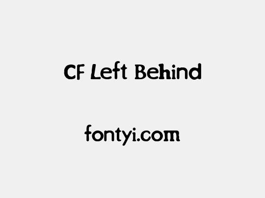 CF Left Behind
