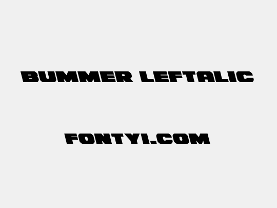 Bummer Leftalic