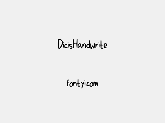 DicisHandwrite