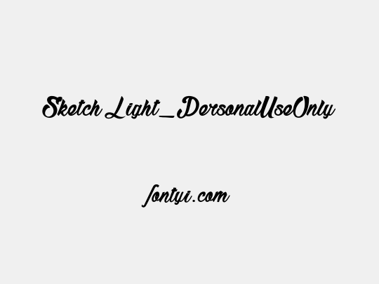 Sketch Light_PersonalUseOnly