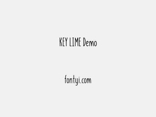 KEY LIME Demo