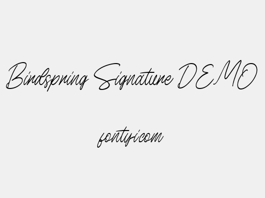 Birdspring Signature DEMO