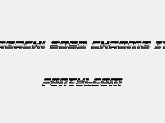 Yamagachi 2050 Chrome Italic
