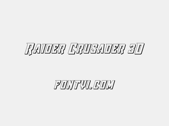 Raider Crusader 3D