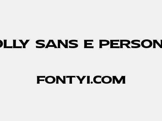 Molly Sans E PERSONAL