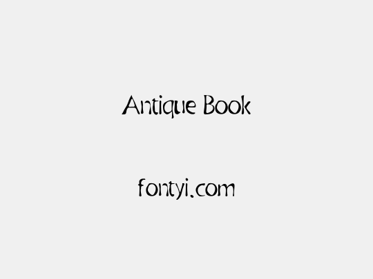Antique Book