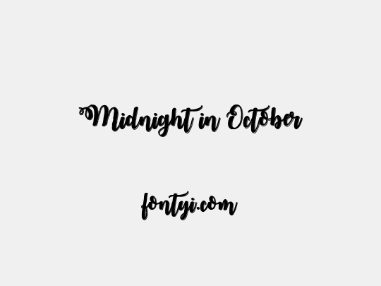 Midnight in October