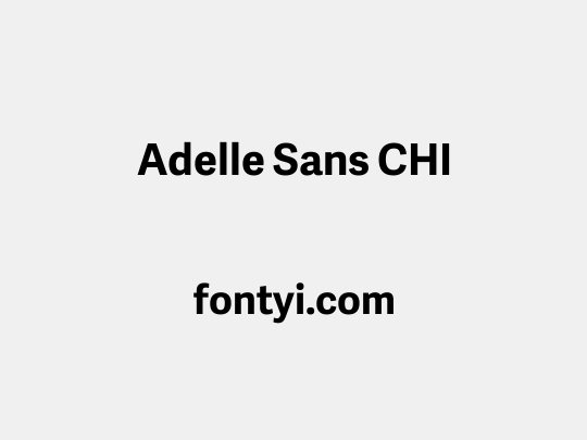 Adelle Sans CHI
