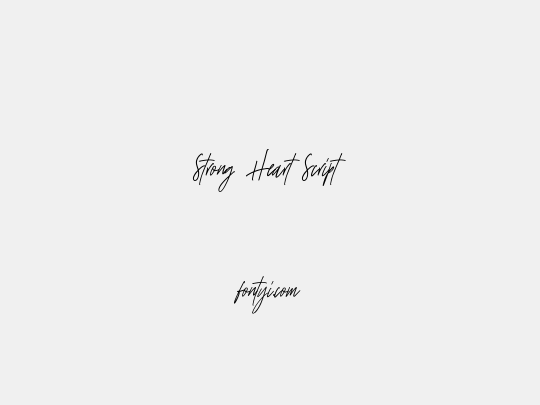 Strong Heart Script