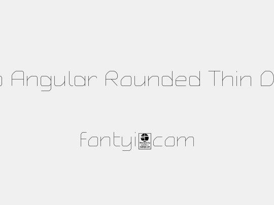 Typo Angular Rounded Thin Demo