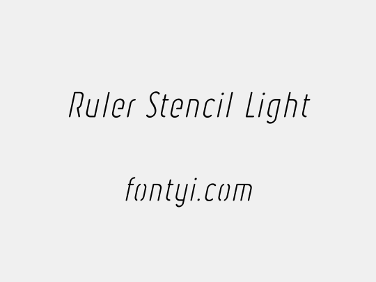 Ruler Stencil Light