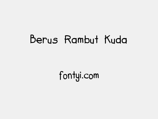 Berus Rambut Kuda