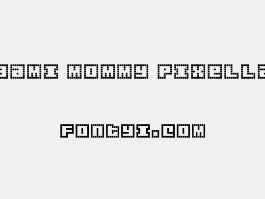 Origami Mommy Pixellated