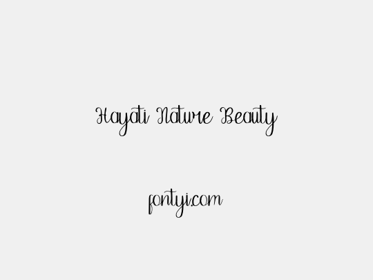 Hayati Nature Beauty