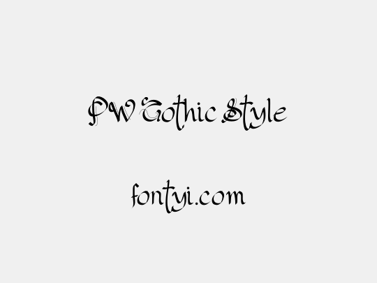 PW Gothic Style