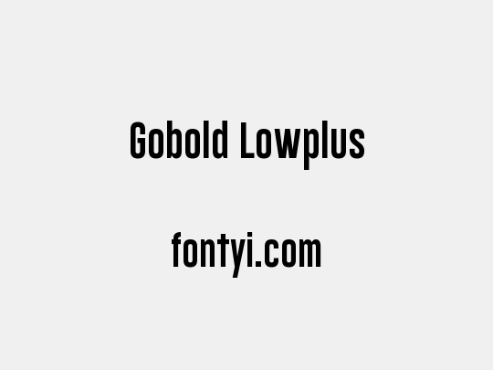 Gobold Lowplus