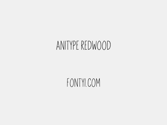 Anitype Redwood