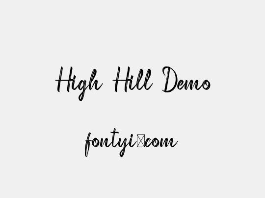 High Hill Demo