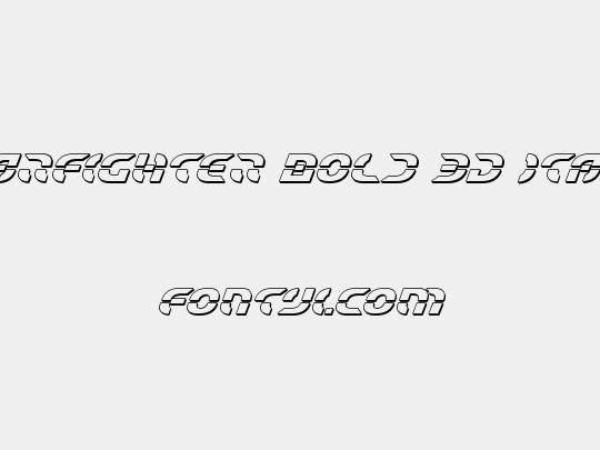 Starfighter Bold 3D Italic
