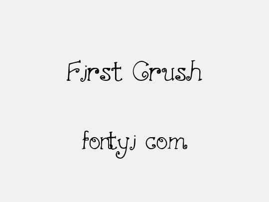 First Crush