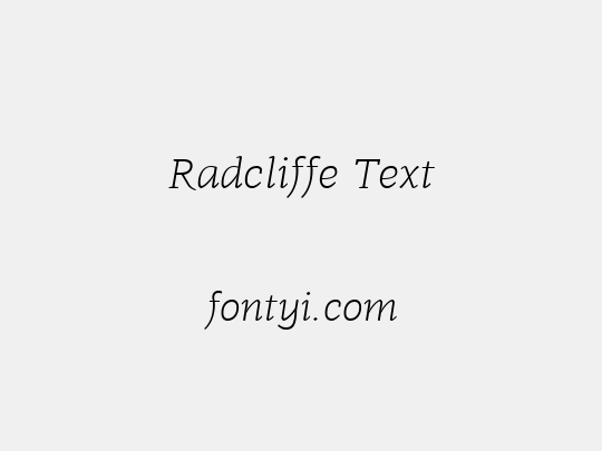 Radcliffe Text