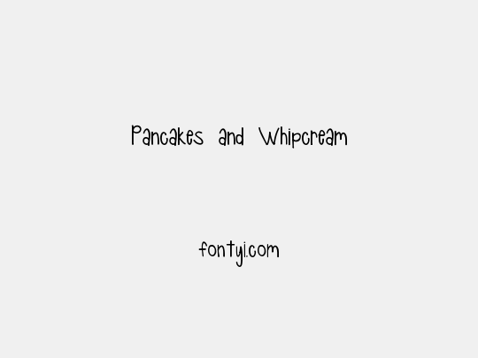 Pancakes and Whipcream