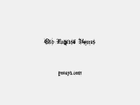 Old English Hearts