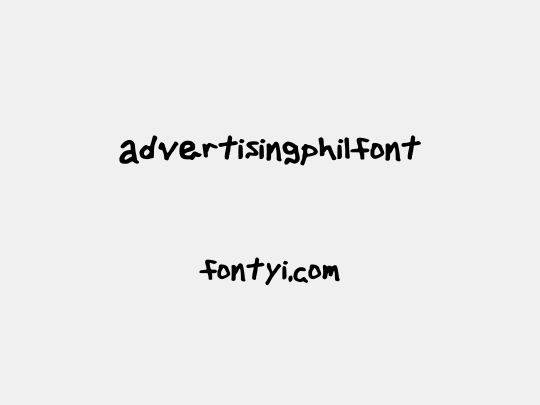 advertisingphilfont