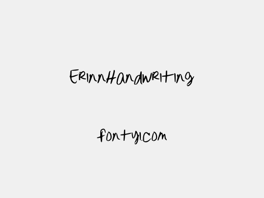 ErinnHandwriting