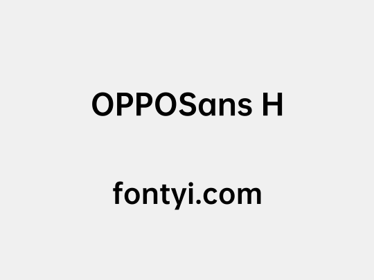 OPPOSans H