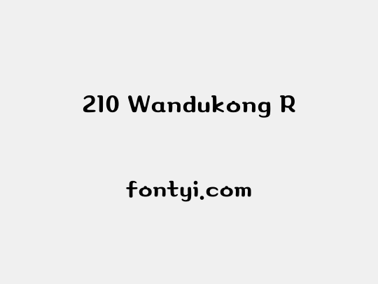 210 Wandukong R