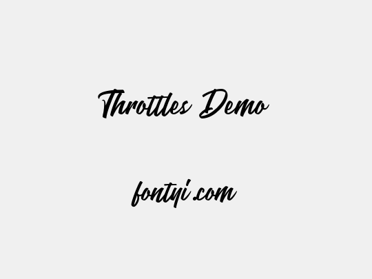 Throttles Demo