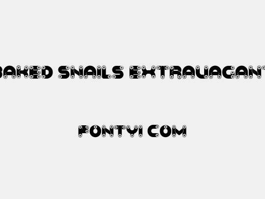 Baked Snails Extravagant