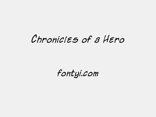 Chronicles of a Hero