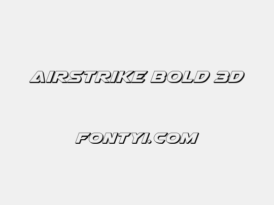 Airstrike Bold 3D