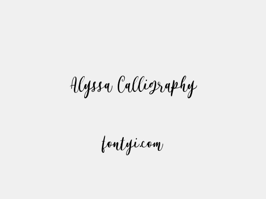 Alyssa Calligraphy